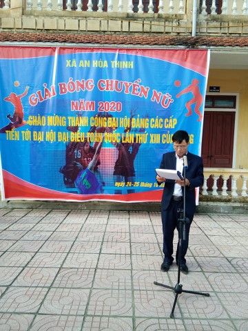 Xã An Hòa Thịnh khai mạc giải bóng chuyền nữ chào mừng thành công  đại hội Đảng các cấp, tiến tới Đại hội đại biểu...